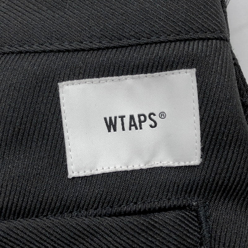 【中古品】【メンズ】 WTAPS ダブルタップス TUCK 01 TROUSERS 221TQDT-PTM01 タックパンツ ズボン ボトムス 153-250120-rs-02-fur サイズ：01 カラー：ブラック 万代Net店