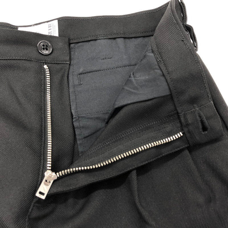 【中古品】【メンズ】 WTAPS ダブルタップス TUCK 01 TROUSERS 221TQDT-PTM01 タックパンツ ズボン ボトムス 153-250120-rs-02-fur サイズ：01 カラー：ブラック 万代Net店