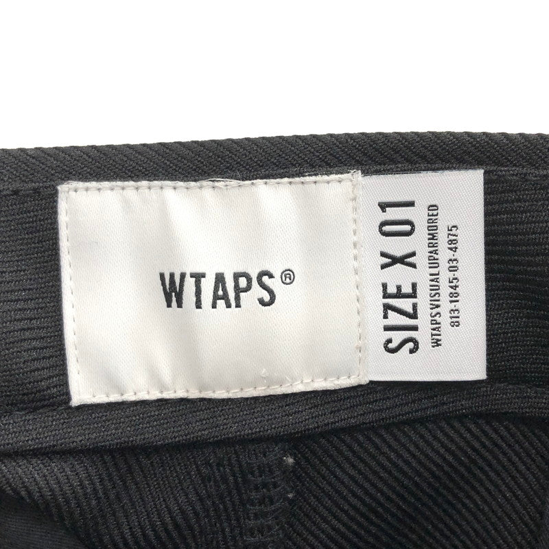 【中古品】【メンズ】 WTAPS ダブルタップス TUCK 01 TROUSERS 221TQDT-PTM01 タックパンツ ズボン ボトムス 153-250120-rs-02-fur サイズ：01 カラー：ブラック 万代Net店