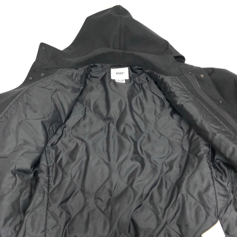 【中古品】【メンズ】 WTAPS ダブルタップス 20AW WSFM JACKET COTTON TWILL 202WVDT-JKM01 コットンツイルジャケット アウター 142-260731-rs-03-fur サイズ：03 カラー：ブラック 万代Net店