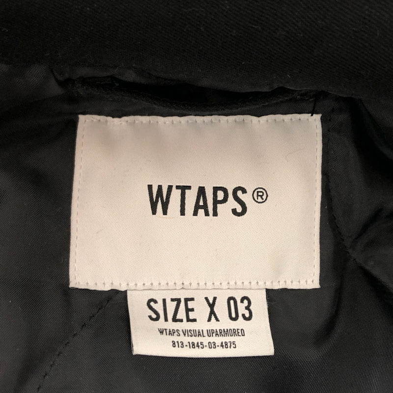 【中古品】【メンズ】 WTAPS ダブルタップス 20AW WSFM JACKET COTTON TWILL 202WVDT-JKM01 コットンツイルジャケット アウター 142-260731-rs-03-fur サイズ：03 カラー：ブラック 万代Net店