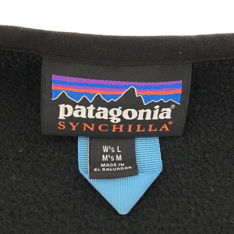 【中古品】【メンズ】 Patagonia パタゴニア Synchilla Cardigan 22975FA23 シンチラ・カーディガン ZIP フリースジャケット 144-260731-rs-04-fur サイズ：M カラー：ブラック 万代Net店