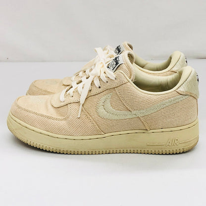 【中古品】【メンズ】 NIKE ナイキ × STUSSY AIR FORCE 1 LOW"FOSSIL STONE" CZ9084-200 ステューシー エアフォース 1 ロー フォッシルストーン スニーカー シューズ 靴 160-250118-hn-02-fur サイズ：27.0cm US 9 カラー：ベージュ系 万代Net店