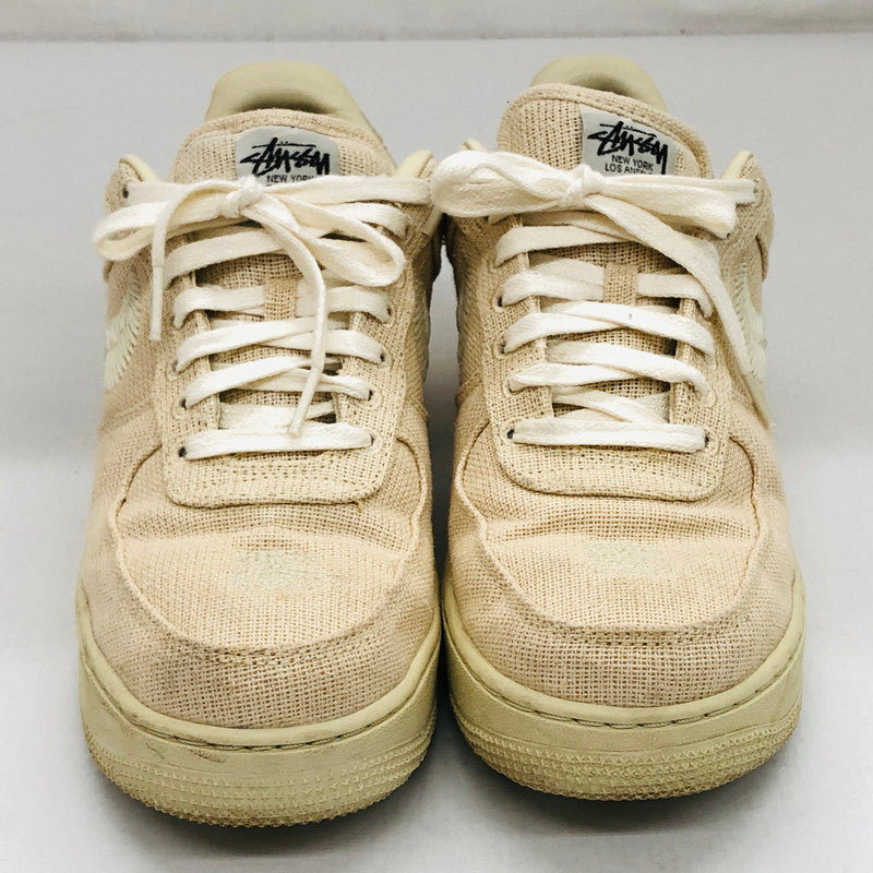 【中古品】【メンズ】 NIKE ナイキ × STUSSY AIR FORCE 1 LOW"FOSSIL STONE" CZ9084-200 ステューシー エアフォース 1 ロー フォッシルストーン スニーカー シューズ 靴 160-250118-hn-02-fur サイズ：27.0cm US 9 カラー：ベージュ系 万代Net店