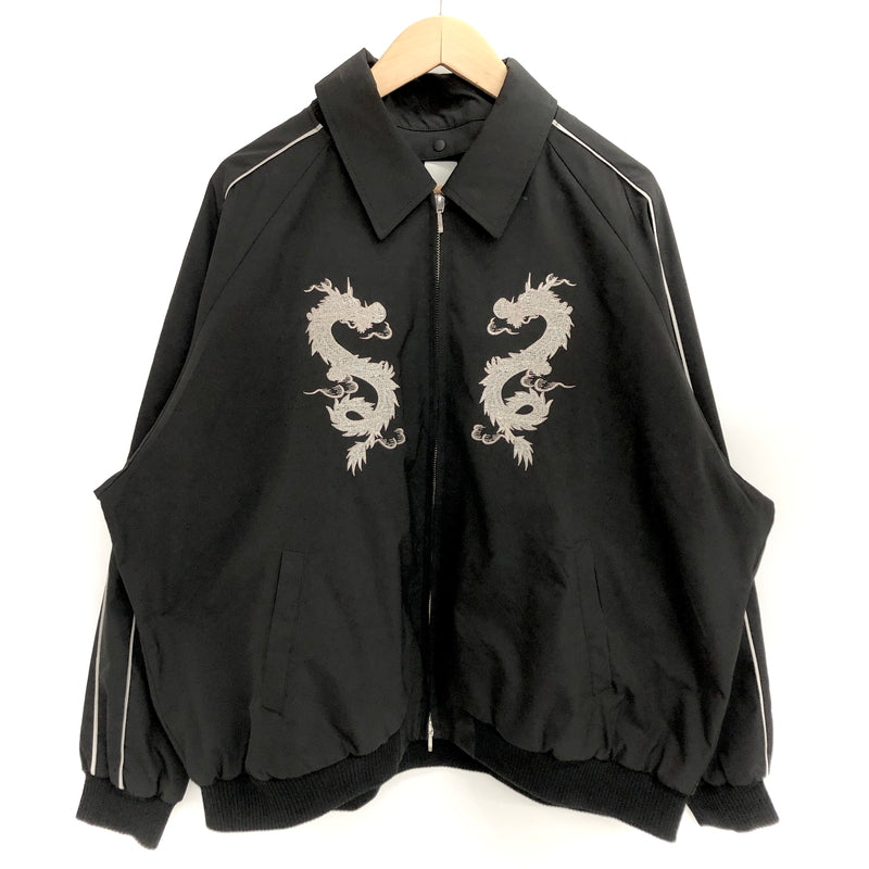 【中古品】【メンズ】 CASPER JOHN キャスパージョン CJPAS245002 ドラゴンエンブロイダリーブルゾン スカジャン アウター 147-260731-rs-06-fur サイズ：M カラー：ブラック 万代Net店