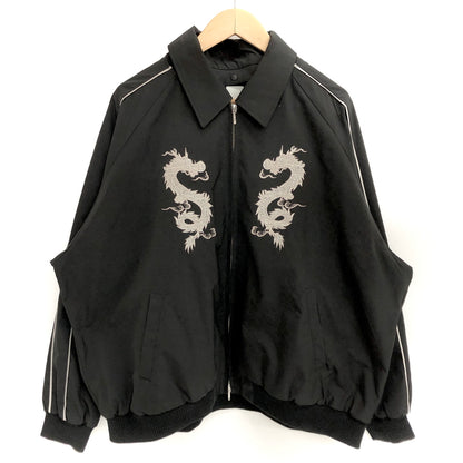 【中古品】【メンズ】 CASPER JOHN キャスパージョン CJPAS245002 ドラゴンエンブロイダリーブルゾン スカジャン アウター 147-260731-rs-06-fur サイズ：M カラー：ブラック 万代Net店