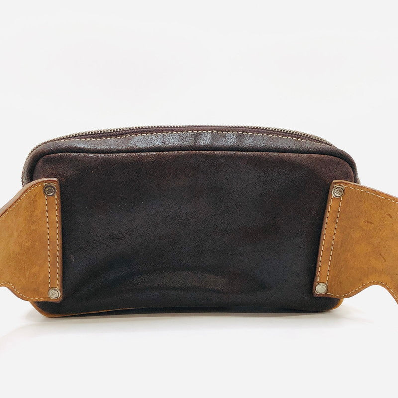 【ジャンク品】【メンズ】 SAAD サード ボディバッグ レザー カバン 188-250907-hn-04-fur カラー：ブラウン系 万代Net店