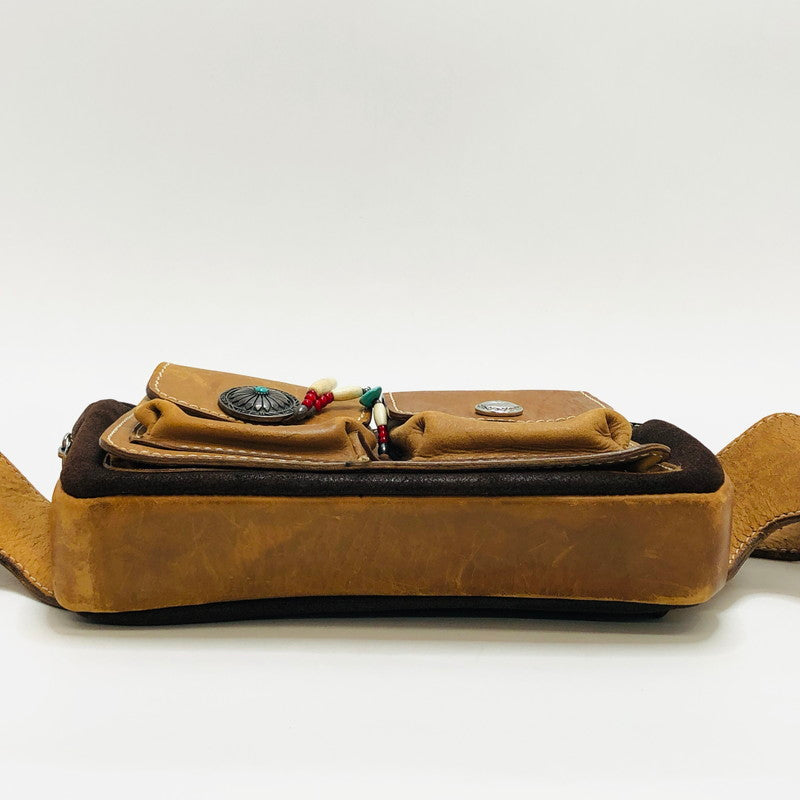 【ジャンク品】【メンズ】 SAAD サード ボディバッグ レザー カバン 188-250907-hn-04-fur カラー：ブラウン系 万代Net店