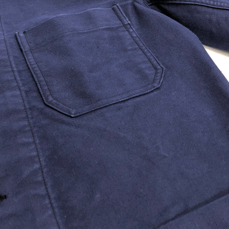 【中古品】【メンズ】 OUTIL ウティ MOLESKIN JACKET モールスキン ワークジャケット カバーオール アウター 古着 ヴィンテージ 146-260731-rs-07-fur サイズ：3 カラー：ネイビーブルー 万代Net店