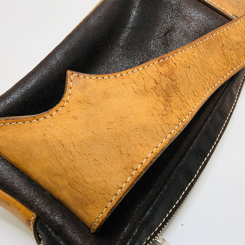 【ジャンク品】【メンズ】 SAAD サード ボディバッグ レザー カバン 188-250907-hn-04-fur カラー：ブラウン系 万代Net店