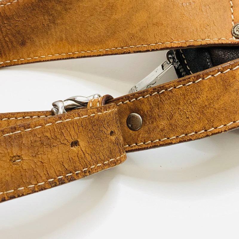 【ジャンク品】【メンズ】 SAAD サード ボディバッグ レザー カバン 188-250907-hn-04-fur カラー：ブラウン系 万代Net店