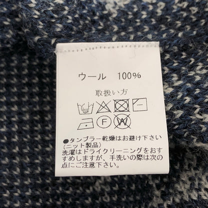 【中古品】【メンズ】 JELADO ジェラード NATIVE WOOL KNIT ネイティブ柄 ウールニット セーター 長袖 トップス 145-260731-rs-08-fur サイズ：M カラー：ブルー 万代Net店