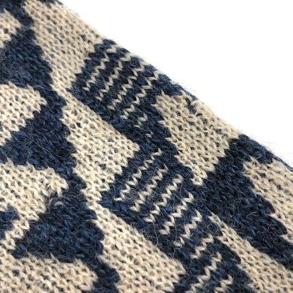 【中古品】【メンズ】 JELADO ジェラード NATIVE WOOL KNIT ネイティブ柄 ウールニット セーター 長袖 トップス 145-260731-rs-08-fur サイズ：M カラー：ブルー 万代Net店