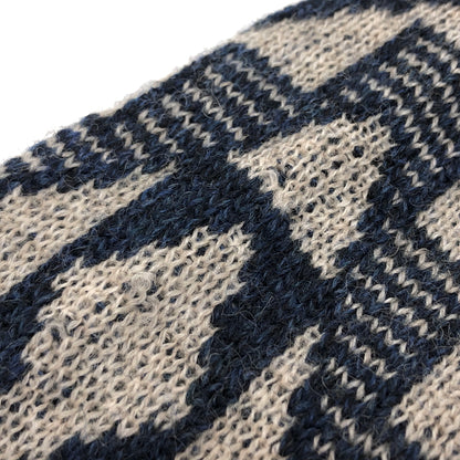 【中古品】【メンズ】 JELADO ジェラード NATIVE WOOL KNIT ネイティブ柄 ウールニット セーター 長袖 トップス 145-260731-rs-08-fur サイズ：M カラー：ブルー 万代Net店