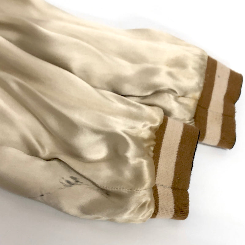 【現状渡し品】【メンズ】 USED REVERSIBLE SOUVENIR JACKET リバーシブル スーベニアジャケット スカジャン アウター "月×鶴×藤×百合" 古着 145-260731-rs-10-fur サイズ：不明 カラー：ネイビー×ブラウン 万代Net店