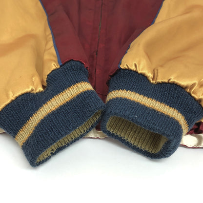 【中古品】【メンズ】 TAILOR TOYO テーラー東洋 SOUVENIR JACKET TT10637 スーベニアジャケット スカジャン アウター 東洋エンタープライズ 145-260804-rs-01-fur サイズ：M カラー：ワイン/ゴールド×オフホワイト/シルバー 万代Net店