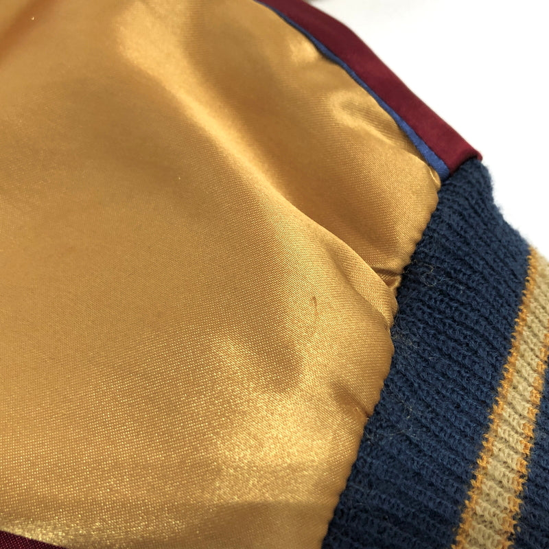 【中古品】【メンズ】 TAILOR TOYO テーラー東洋 SOUVENIR JACKET TT10637 スーベニアジャケット スカジャン アウター 東洋エンタープライズ 145-260804-rs-01-fur サイズ：M カラー：ワイン/ゴールド×オフホワイト/シルバー 万代Net店