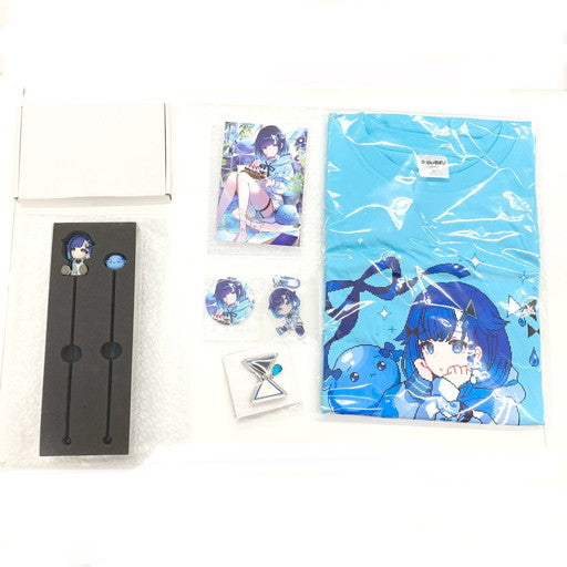 【中古美品】 一部未使用有 ぶいすぽっ！ 紡木こかげ 誕生日記念2024 バースデーグッズセット ブルー Lサイズ 7点セット 054-260729-mo-02-fur 万代Net店