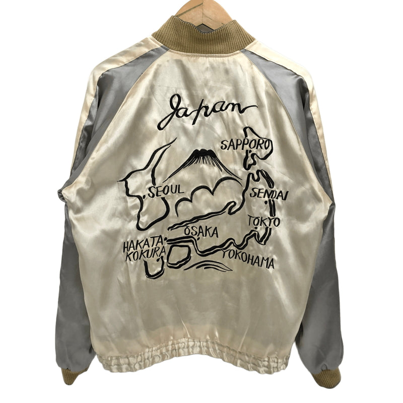 【中古品】【メンズ】 TAILOR TOYO テーラー東洋 SOUVENIR JACKET TT10637 スーベニアジャケット スカジャン アウター 東洋エンタープライズ 145-260804-rs-01-fur サイズ：M カラー：ワイン/ゴールド×オフホワイト/シルバー 万代Net店