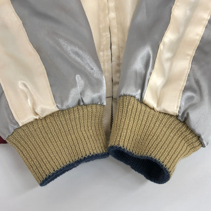 【中古品】【メンズ】 TAILOR TOYO テーラー東洋 SOUVENIR JACKET TT10637 スーベニアジャケット スカジャン アウター 東洋エンタープライズ 145-260804-rs-01-fur サイズ：M カラー：ワイン/ゴールド×オフホワイト/シルバー 万代Net店