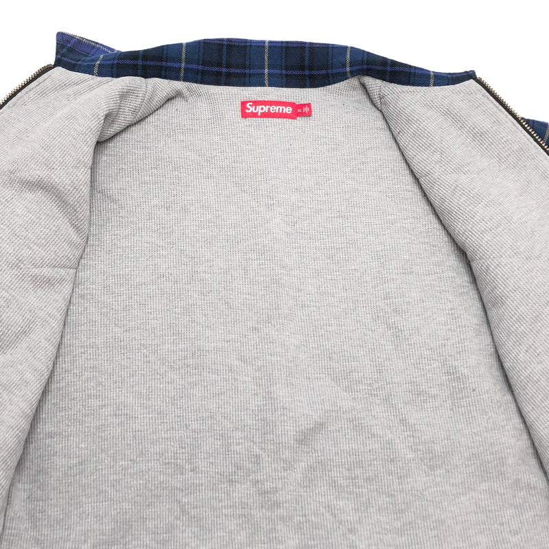 【現状渡し品】【メンズ】 SUPREME シュプリーム 25AW THERMAL LINED ZIP UP FLANNEL SHIRTS ジップアップ フランネルシャツ ジャケット 古着 149-261026-rs-04-fur サイズ：XL カラー：ブルー 万代Net店