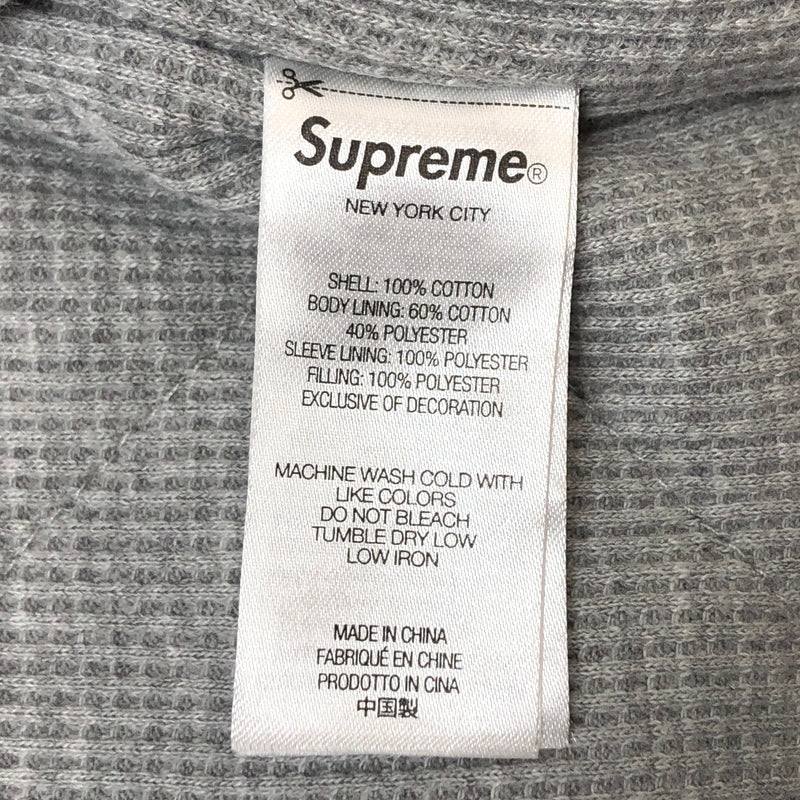 【現状渡し品】【メンズ】 SUPREME シュプリーム 25AW THERMAL LINED ZIP UP FLANNEL SHIRTS ジップアップ フランネルシャツ ジャケット 古着 149-261026-rs-04-fur サイズ：XL カラー：ブルー 万代Net店