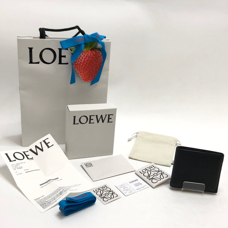 【中古品】【メンズ/レディース】 LOEWE ロエベ C660501X03 バイフォールド コインウォレット 二つ折り 財布 181-261026-rs-05-fur カラー：ブラック 万代Net店