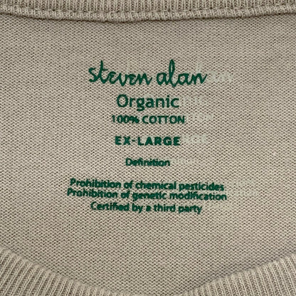 【中古品】【メンズ】 Steven Alan スティーブンアラン ORGANIC S/S Tee 147-260312-ea-05-fur サイズ：XL カラー：ベージュ 万代Net店