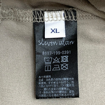 【中古品】【メンズ】 Steven Alan スティーブンアラン ORGANIC S/S Tee 147-260312-ea-05-fur サイズ：XL カラー：ベージュ 万代Net店