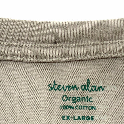【中古品】【メンズ】 Steven Alan スティーブンアラン ORGANIC S/S Tee 147-260312-ea-05-fur サイズ：XL カラー：ベージュ 万代Net店