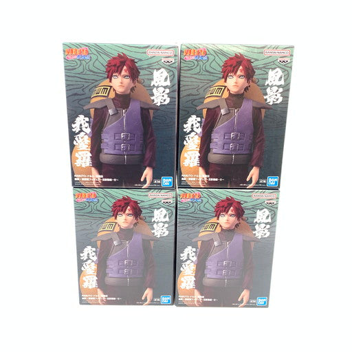 【中古美品】 バンプレスト NARUTO-ナルト- 疾風伝 ～五影集結…!!～ 風影・我愛羅フィギュア 計4体セット 051-260729-ma-03-fur 万代Net店