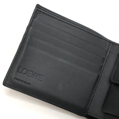【中古品】【メンズ/レディース】 LOEWE ロエベ C660501X03 バイフォールド コインウォレット 二つ折り 財布 181-261026-rs-05-fur カラー：ブラック 万代Net店