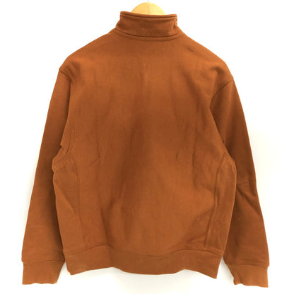 【現状渡し品】【メンズ】 Carhartt カーハート Half Zip American Script Sweat ハーフジップ スウェット 長袖 トップス 142-260219-rs-02-fur サイズ：S カラー：ブラウン 万代Net店