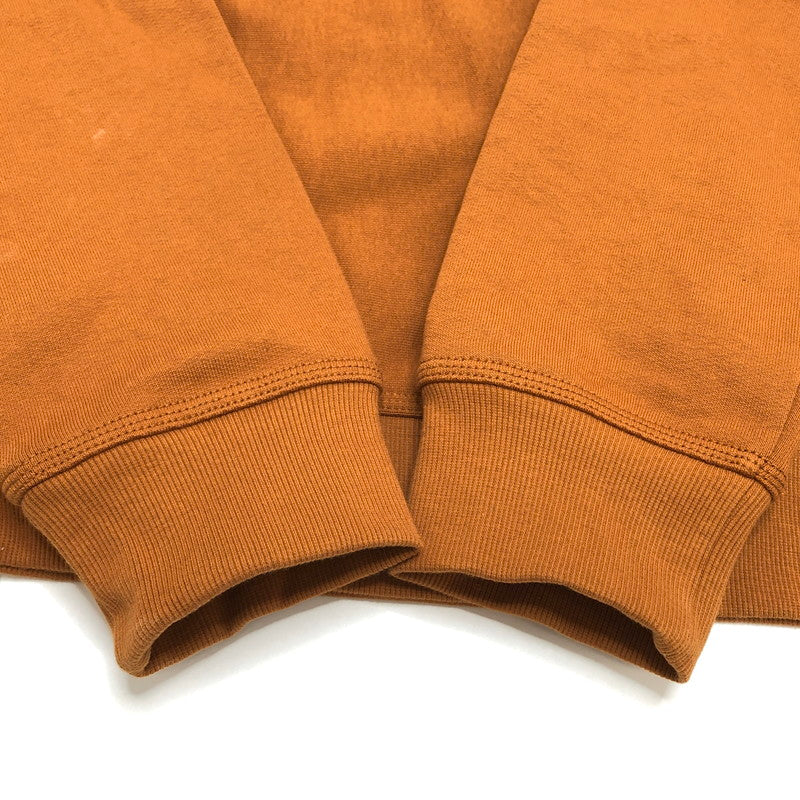 【現状渡し品】【メンズ】 Carhartt カーハート Half Zip American Script Sweat ハーフジップ スウェット 長袖 トップス 142-260219-rs-02-fur サイズ：S カラー：ブラウン 万代Net店