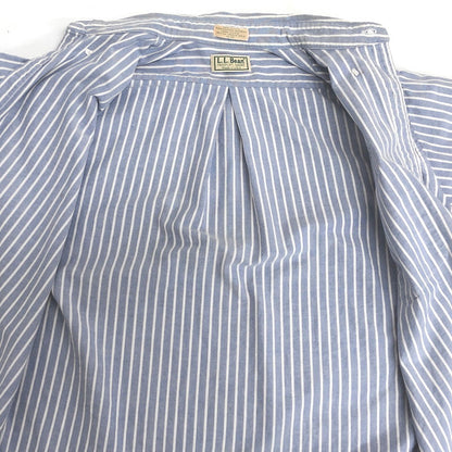 【現状渡し品】【メンズ】 L.L.Bean エルエルビーン 70-80s USA製 オックスフォーシャツ 長袖シャツ ストライプ 古着 ヴィンテージ系 146-250908-rs-06-fur カラー：ブルー/ホワイト 万代Net店
