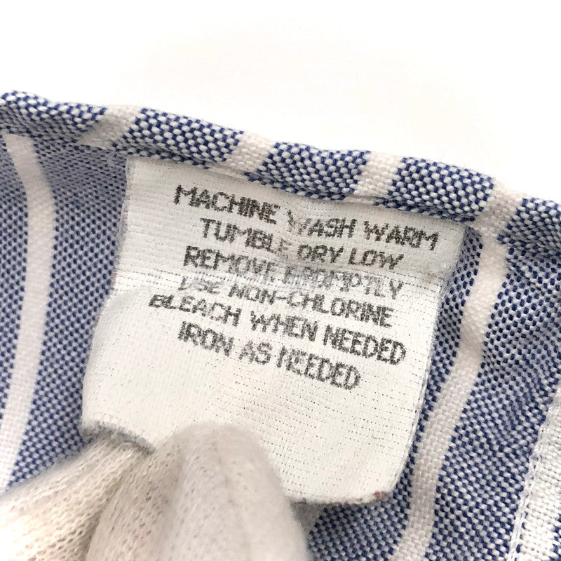 【現状渡し品】【メンズ】 L.L.Bean エルエルビーン 70-80s USA製 オックスフォーシャツ 長袖シャツ ストライプ 古着 ヴィンテージ系 146-250908-rs-06-fur カラー：ブルー/ホワイト 万代Net店