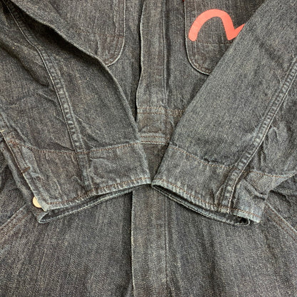 【中古品】【メンズ】 EVISU エヴィス LOT.1200 ビッグカモメ ALL-IN-ONE オールインワン つなぎ 156-261001-kh-14-izu サイズ：38 カラー：インディゴ 万代Net店