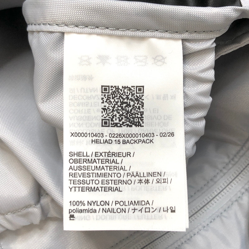 【中古品】【メンズ/レディース】 ARC'TERYX アークテリクス HELIAD15 BACKPACK X000010403 ヒリアド15 バックパック リュック バッグ 鞄 188-261026-rs-06-fur カラー：ブラック 万代Net店