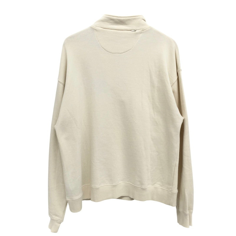 【中古品】【メンズ】 HUF ハフ HALF ZIP SWEAT ハーフジップ スウェット 長袖 トップス ストリート系 142-250122-rs-01-fur サイズ：M カラー：オフ 万代Net店