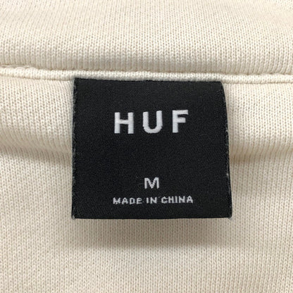 【中古品】【メンズ】 HUF ハフ HALF ZIP SWEAT ハーフジップ スウェット 長袖 トップス ストリート系 142-250122-rs-01-fur サイズ：M カラー：オフ 万代Net店