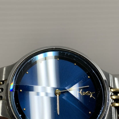 【中古品】【メンズ/レディース】 YVES SAINT LAURENT イヴ・サンローラン 5421-H10031Y ANALOG QUARTZ アナログ クォーツ 腕時計 時計 197-260603-kh-03-izu カラー：シルバー 万代Net店