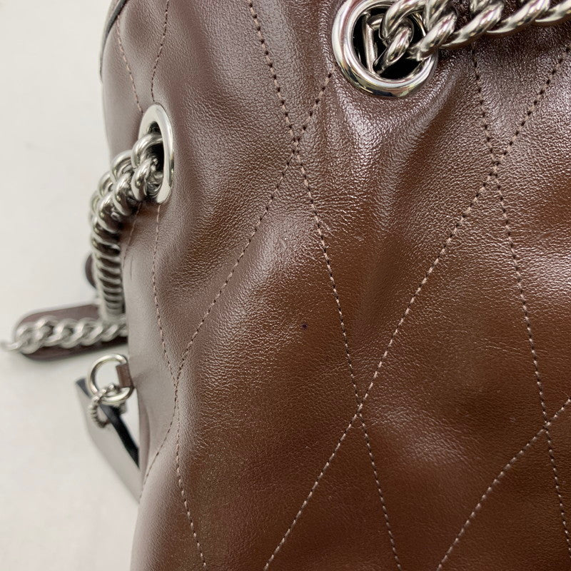 【中古品】【レディース】 COACH コーチ CCZ81 エヴリン ラージ ショルダー バッグ・キルティング カバン 鞄 188-260827-cs-24-izu カラー：シルバー×メープル 万代Net店