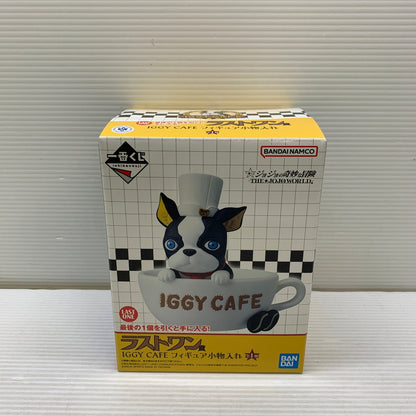 【中古品】 一番くじ ジョジョの奇妙な冒険 THE★JOJOWORLD ラストワン賞 IGGY イギー CAFE フィギュア小物入れ 箱あり バンダイ 051-260817-YT-01-min 万代Net店