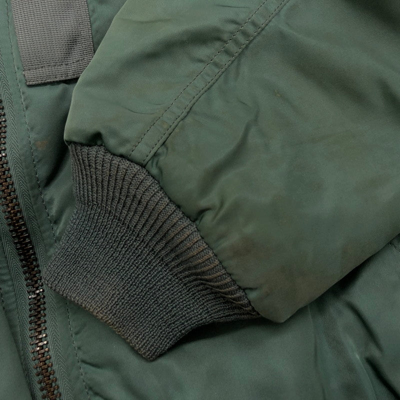 【現状渡し品】【メンズ】 ALPHA INDUSTRIES アルファインダストリーズ B-15D ボアカラーフライトジャケット ミリタリー アウター 145-250121-hn-04-fur サイズ：M カラー：グリーン系 万代Net店