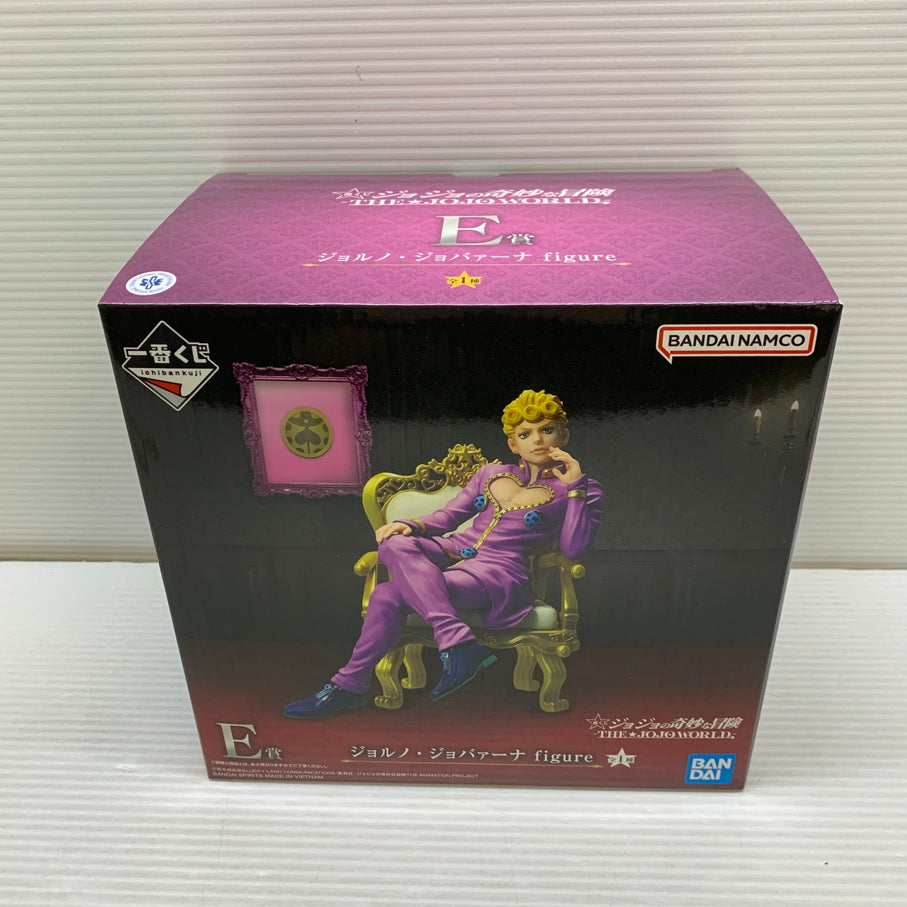 【中古品】 一番くじ ジョジョの奇妙な冒険 THE★JOJO WORLD E賞 ジョルノ・ジョバァーナ フィギュア 箱あり バンダイ 051-260817-YT-02-min 万代Net店