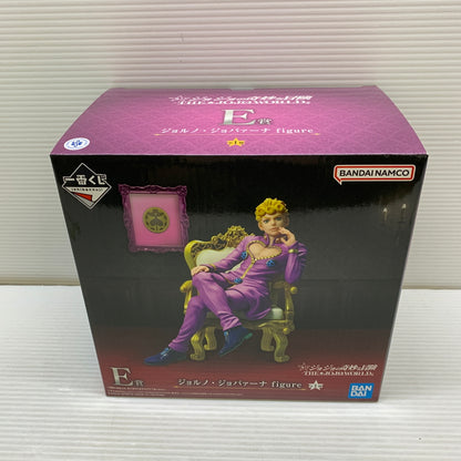 【中古品】 一番くじ ジョジョの奇妙な冒険 THE★JOJO WORLD E賞 ジョルノ・ジョバァーナ フィギュア 箱あり バンダイ 051-260817-YT-02-min 万代Net店