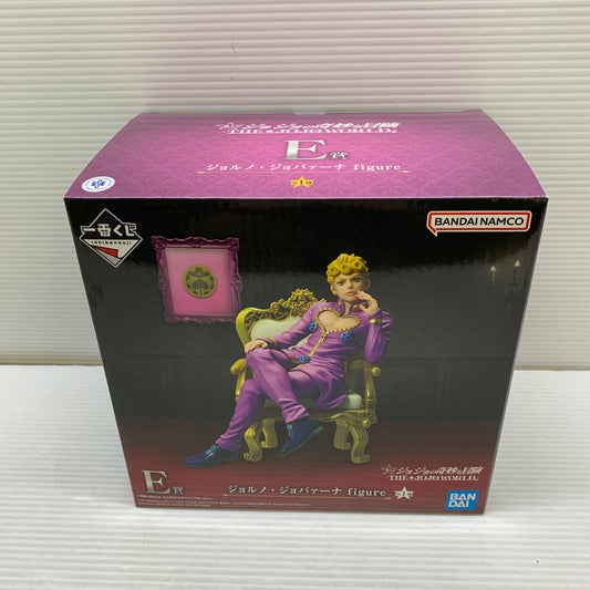 【中古品】 一番くじ ジョジョの奇妙な冒険 THE★JOJO WORLD E賞 ジョルノ・ジョバァーナ フィギュア 箱あり バンダイ 051-260817-YT-02-min 万代Net店