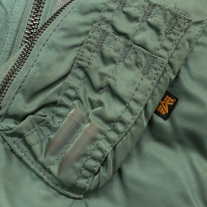 【現状渡し品】【メンズ】 ALPHA INDUSTRIES アルファインダストリーズ B-15D ボアカラーフライトジャケット ミリタリー アウター 145-250121-hn-04-fur サイズ：M カラー：グリーン系 万代Net店