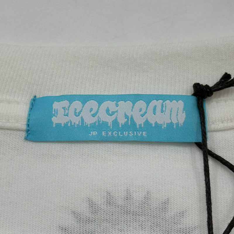 【中古品】【メンズ】 ICE CREAM アイスクリーム FRONT PRINT COTTON T-SHIRT ICEJP253T003 フロントプリントコットンTシャツ 半袖Tシャツ トップス 142-260629-sa-02-fur サイズ：M カラー：ホワイト 万代Net店