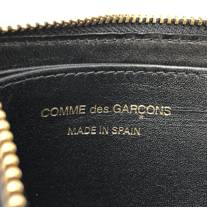 【中古品】【メンズ/レディース】 COMME des GARCONS コムデギャルソン Huge Logo Wallet SA3100HL コインケース ロゴ L字ファスナー 小銭入れ お札入れ ウォレット 財布 200-250909-rs-02-fur カラー：ブラック 万代Net店